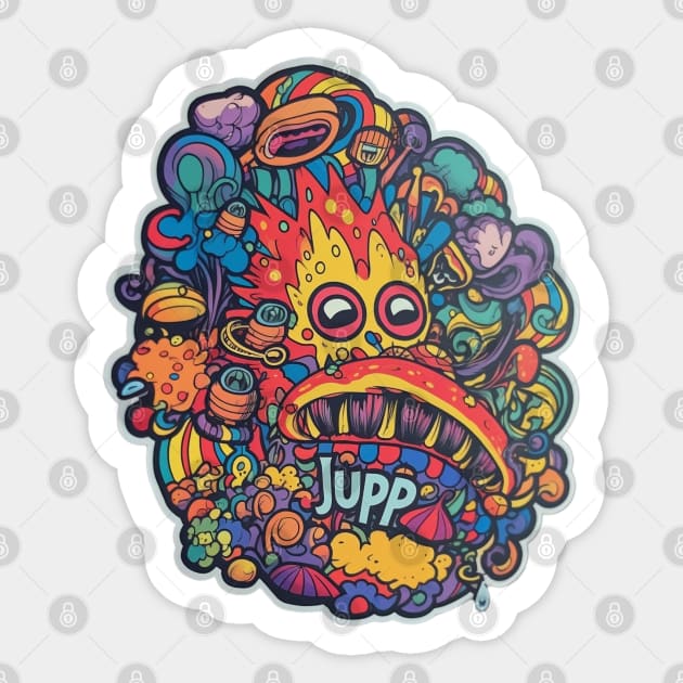 “JUPP” Alternate Dimension Sticker Art Sticker by Young Inexperienced 